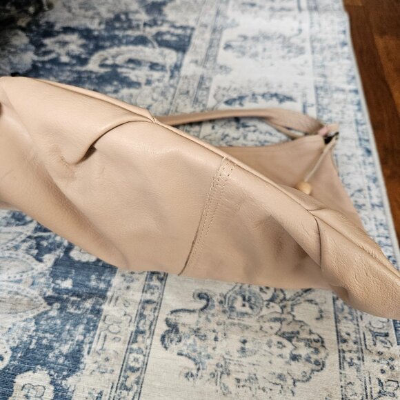 Biba Large Hobo Shoulder Bag in soft pink/beige color - Picture 3 of 7